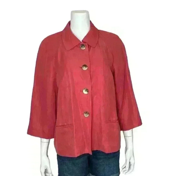 J.Jill J. Jill Coral Blazer Size Medium - Picture 8 of 8